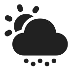 Weather Snow Shower Day SVG Icon